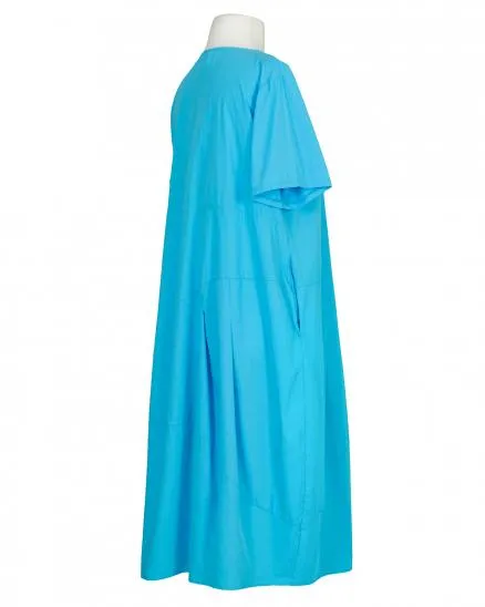 Kleid Baumwolle für Damen in  türkis von Wendy